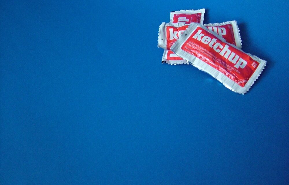 Haha, OK. That’s How You Get Ketchup in Those Tiny Packets.